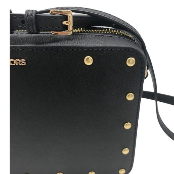 Michael Kors Stud Black Crossbody Bag Women - Picture 3 of 7
